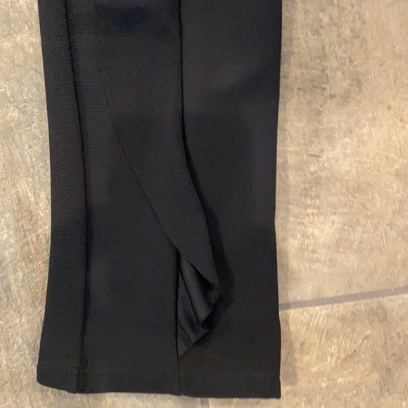 NWOT Zara Black Ruffle Front Skinny Pants - Picture 8 of 11